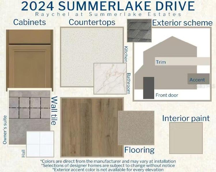 Sample of building materials used in homes in Summerlake Estates, Auburndale (Image 4). Sample of building materials used in homes in Summerlake Estates, Auburndale (Image 4).