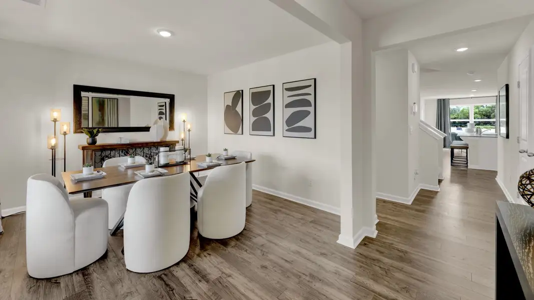 Furnished interior view inside a new home in Fox Hollow, Dalton (Image 3).