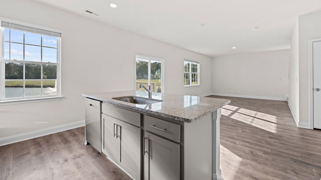 Furnished interior view inside a new home in Tyler - Home on the Lake, New Bern (Image 3). Furnished interior view inside a new home in Tyler - Home on the Lake, New Bern (Image 3).
