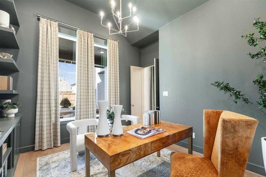 Furnished interior view inside a new home in Estates at Bristol Valley, Heath (Image 12).