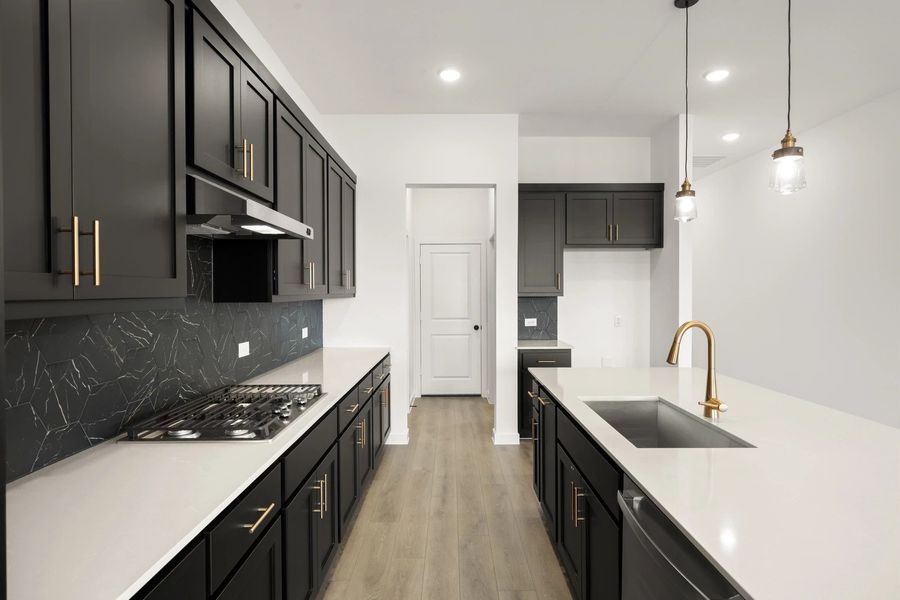 Kitchen featuring the Noir Collection Kitchen featuring the Noir Collection