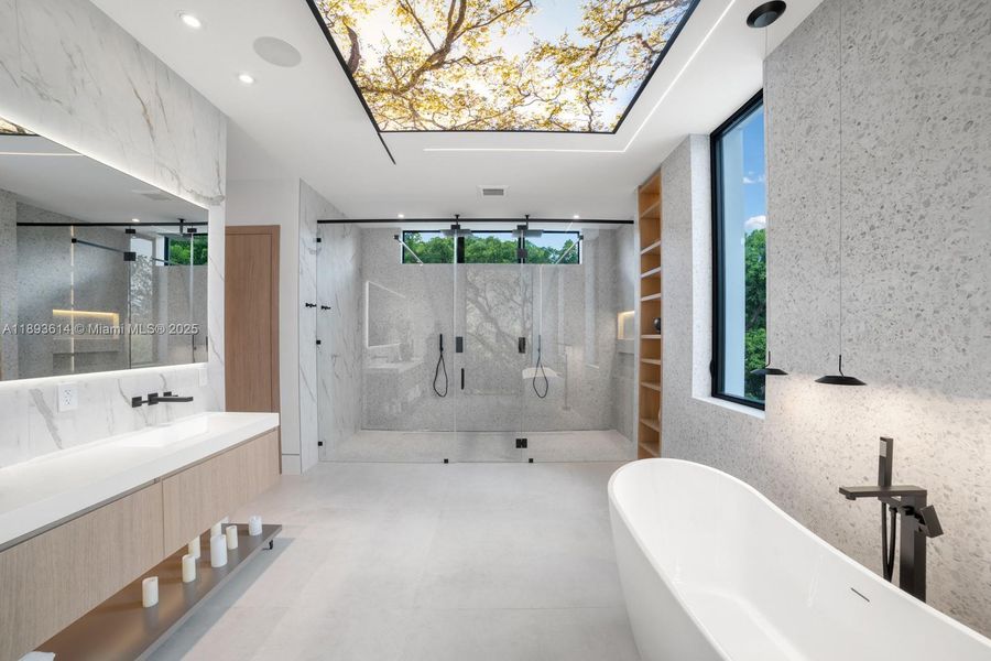 Furnished interior view inside a new home in , Miami (Image 11).