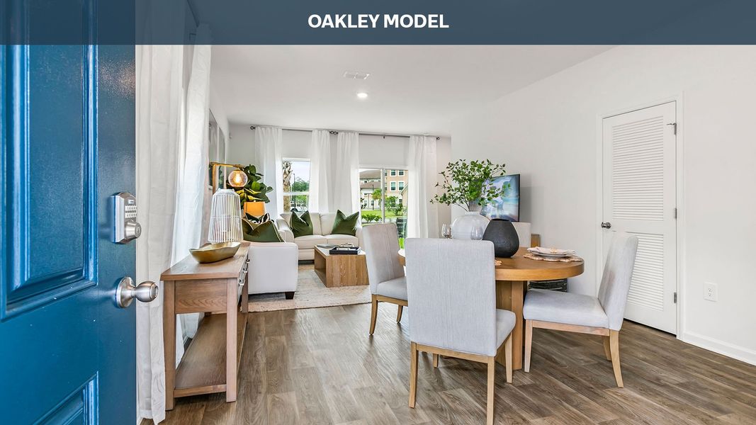 Representative furnished interior of a home built from the Oakley by D.R. Horton in Corsair, Middleburg (Image 3).