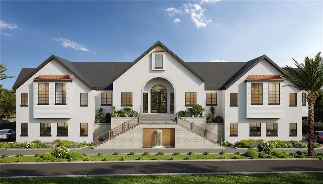 Front exterior of a new home in , Sarasota, FL, highlighting curb appeal (Image 12).