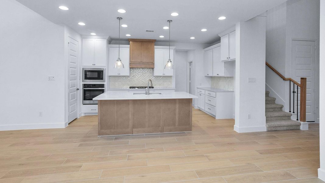 Furnished interior view inside a new home in Artavia 45', Conroe (Image 7).