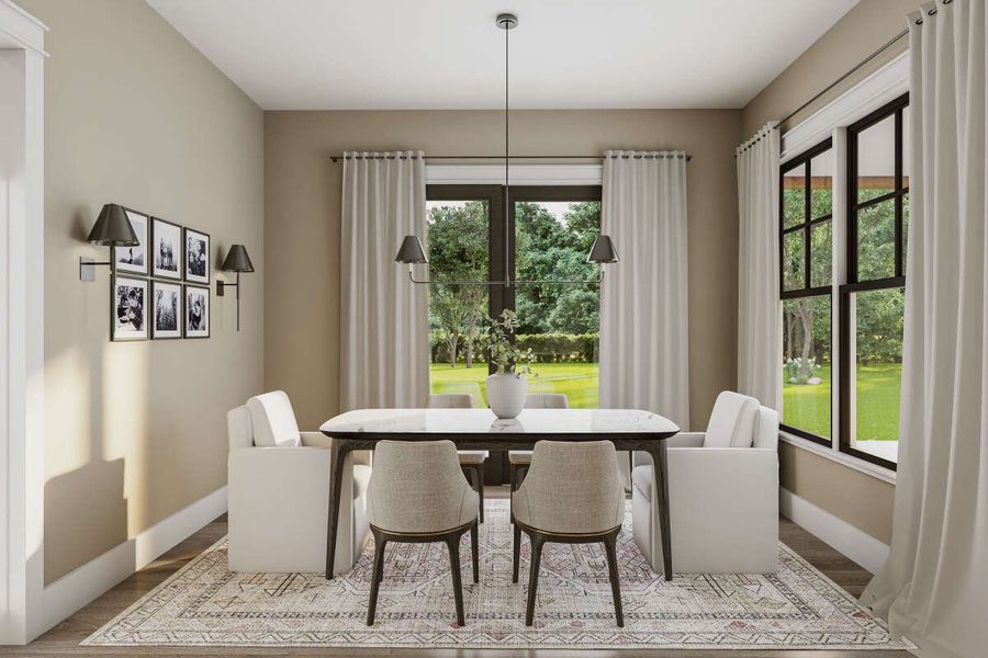 Representative furnished interior of a home built from the Liddy by Zeal Home Builders in Parallel Pastures, Poolville (Image 8).