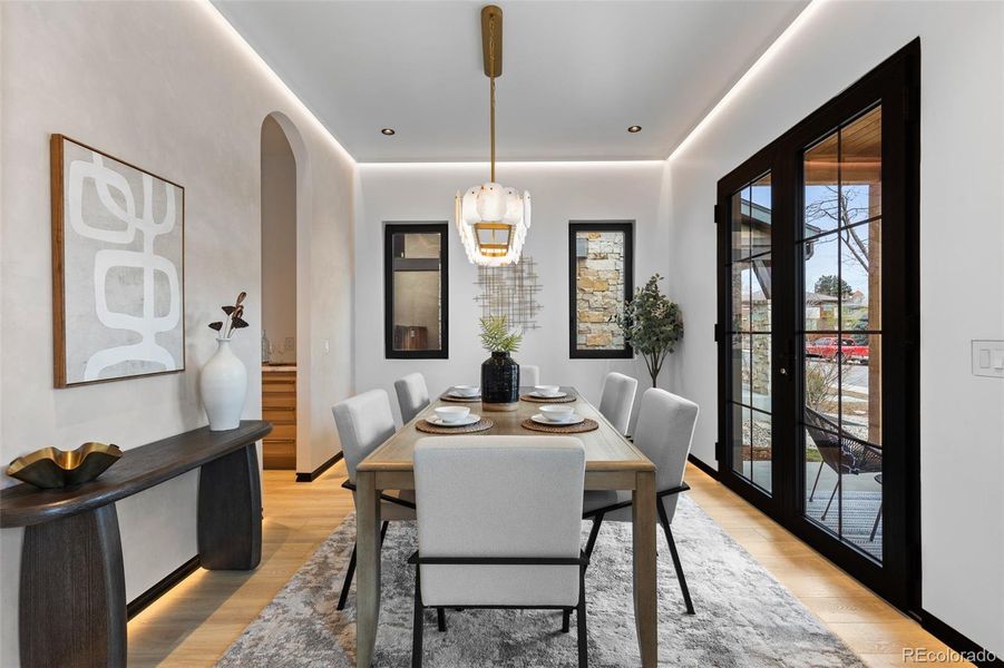 Furnished interior view inside a new home in , Denver (Image 35).