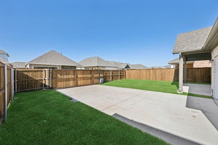 View of yard with a patio area