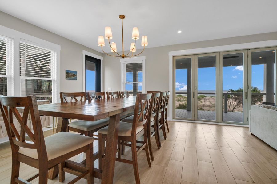 Furnished interior view inside a new home in , Edisto Island (Image 8).