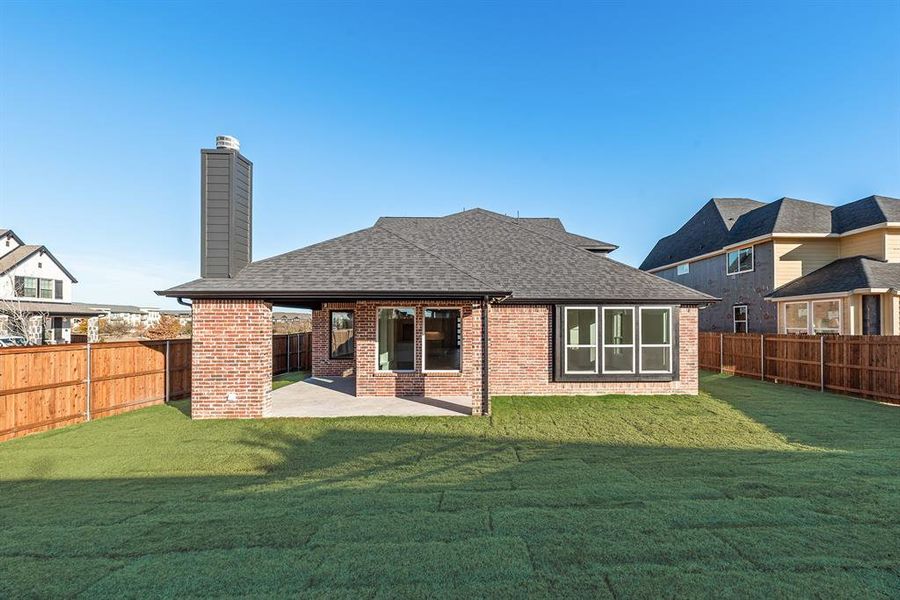 Exterior details and patio area of a home in Tavolo Park, Fort Worth (Image 4). Exterior details and patio area of a home in Tavolo Park, Fort Worth (Image 4).