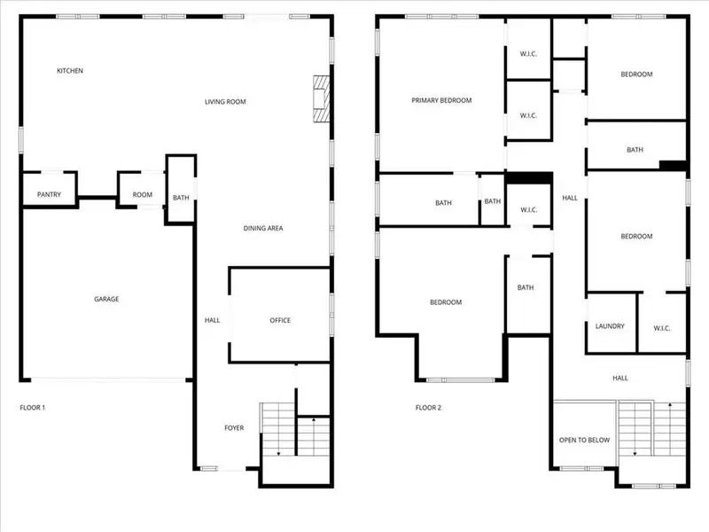 2D floor plan layout of this home in , Atlanta, GA (Image 5).