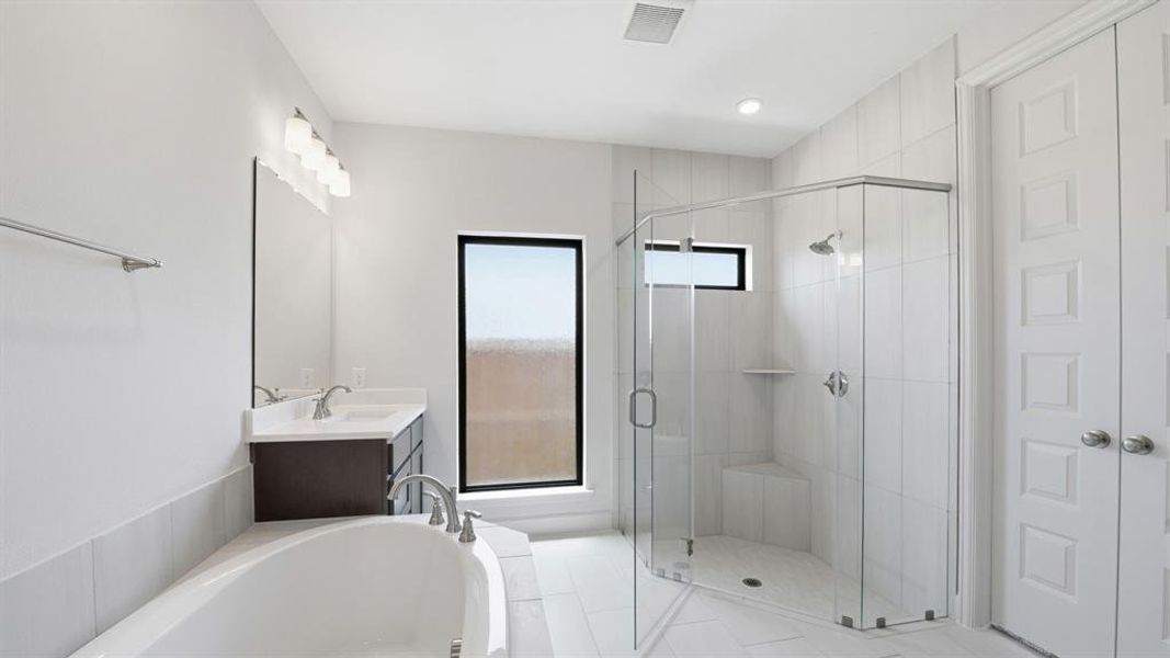 Furnished interior view inside a new home in Cambridge Crossing, Celina (Image 12). Furnished interior view inside a new home in Cambridge Crossing, Celina (Image 12).