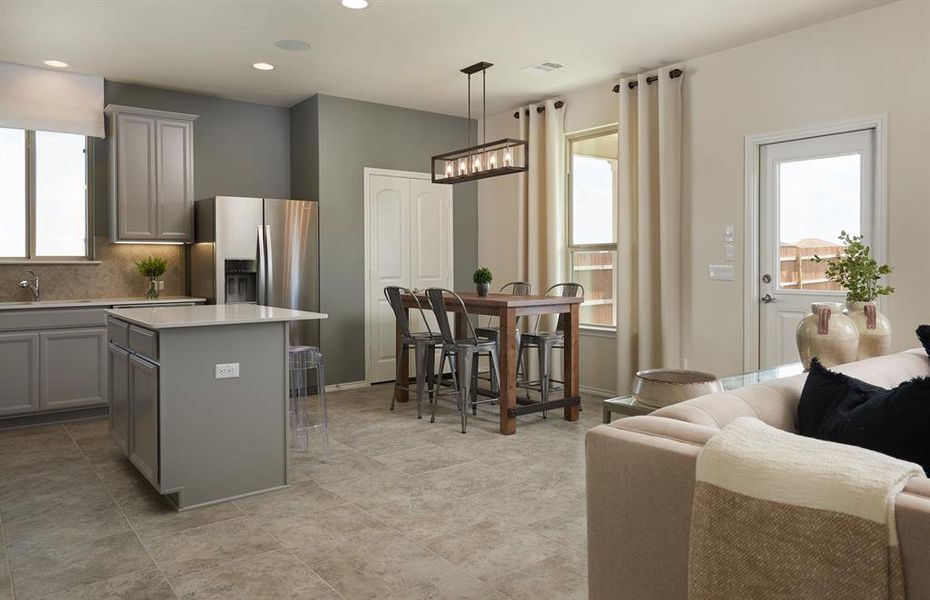*Model Representation - Dining area off kitchen with large windows *Model Representation - Dining area off kitchen with large windows
