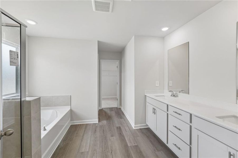 Furnished interior view inside a new home in Northwoods at Mirror Lake, Villa Rica (Image 11).