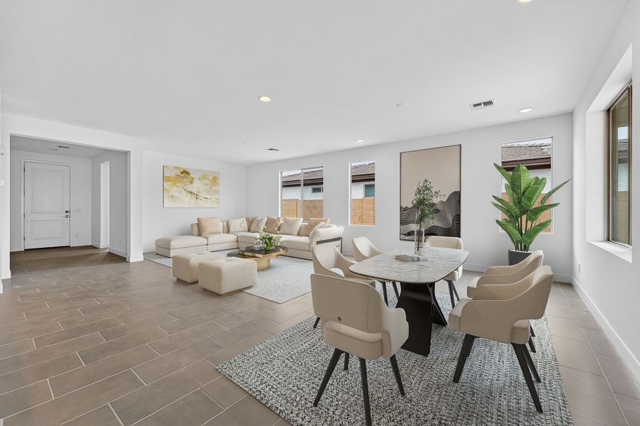 Furnished interior view inside a new home in Meridian, Queen Creek (Image 5).