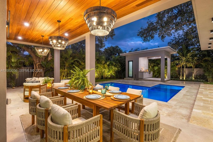 Exterior details and patio area of a home in , Biscayne Park (Image 30).