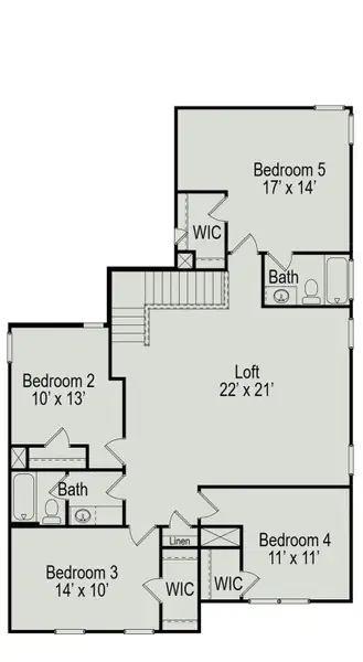 2D floor plan layout of this home in La Segarra, Brookshire, TX (Image 3). 2D floor plan layout of this home in La Segarra, Brookshire, TX (Image 3).