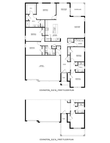 2D floor plan layout of this home in Balm Grove, Wimauma, FL (Image 2). 2D floor plan layout of this home in Balm Grove, Wimauma, FL (Image 2).