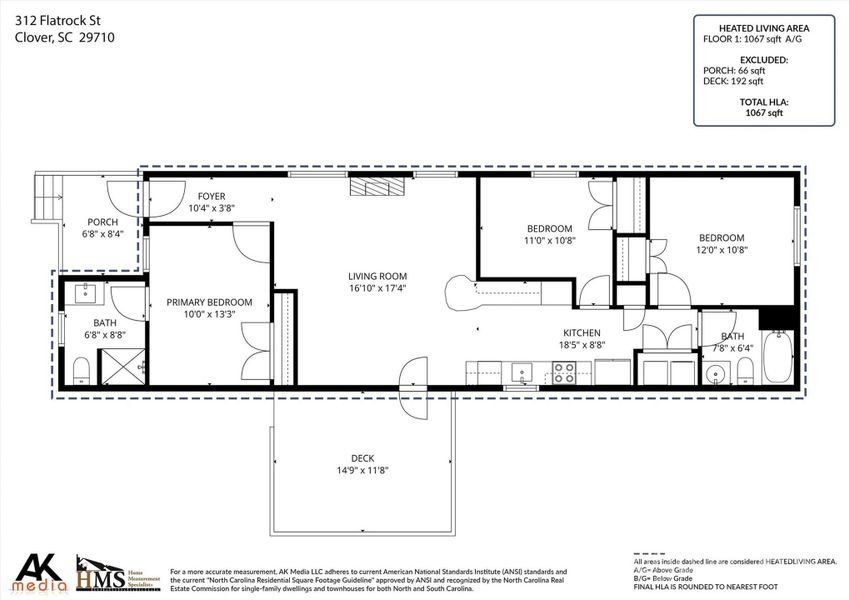 2D floor plan layout of this home in , Clover, SC (Image 4).