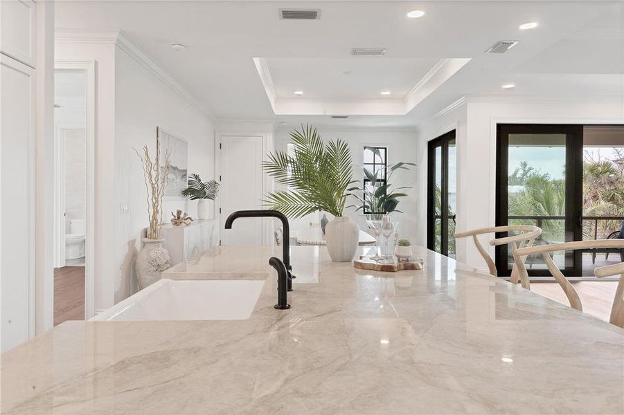 Furnished interior view inside a new home in , Boca Grande (Image 59).