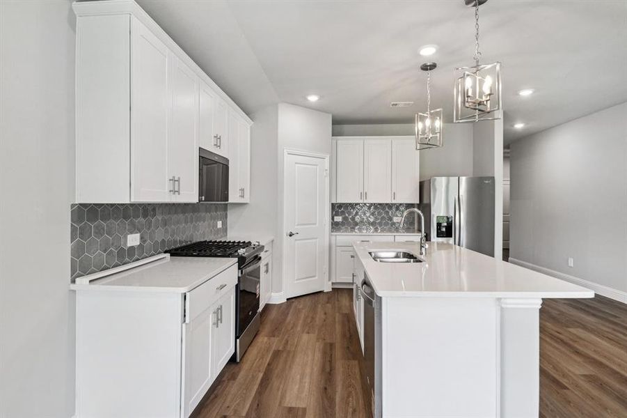 Photo is not of the actual home, but is an inspirational photo of builder’s model home and may depict options, furnishings, and/or decorator features that are not included.