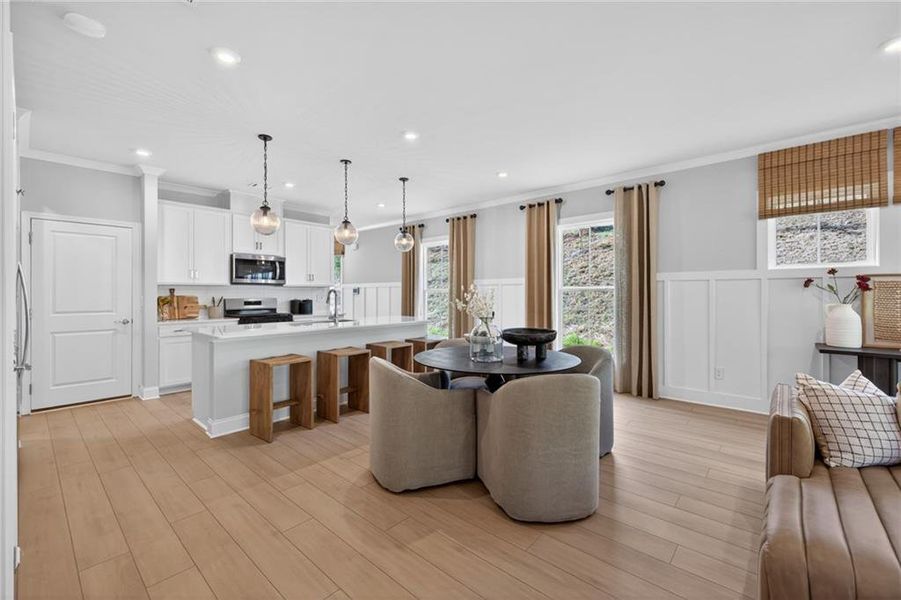 Furnished interior view inside a new home in Ansley Towns, Cumming (Image 39).