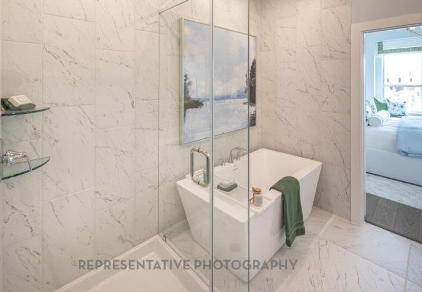 Furnished interior view inside a new home in Bridgeland Central: The Cottages, Cypress (Image 3).