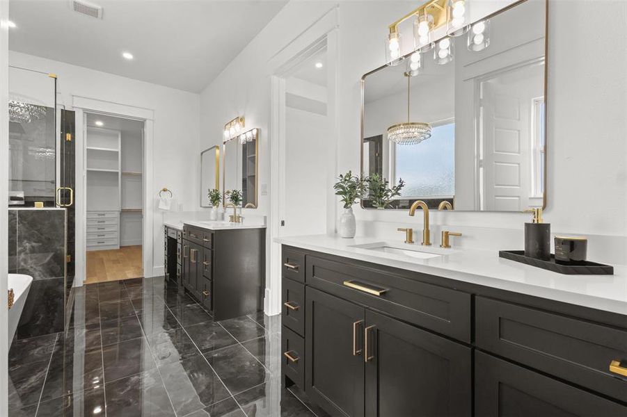 Furnished interior view inside a new home in , Greenville (Image 17).