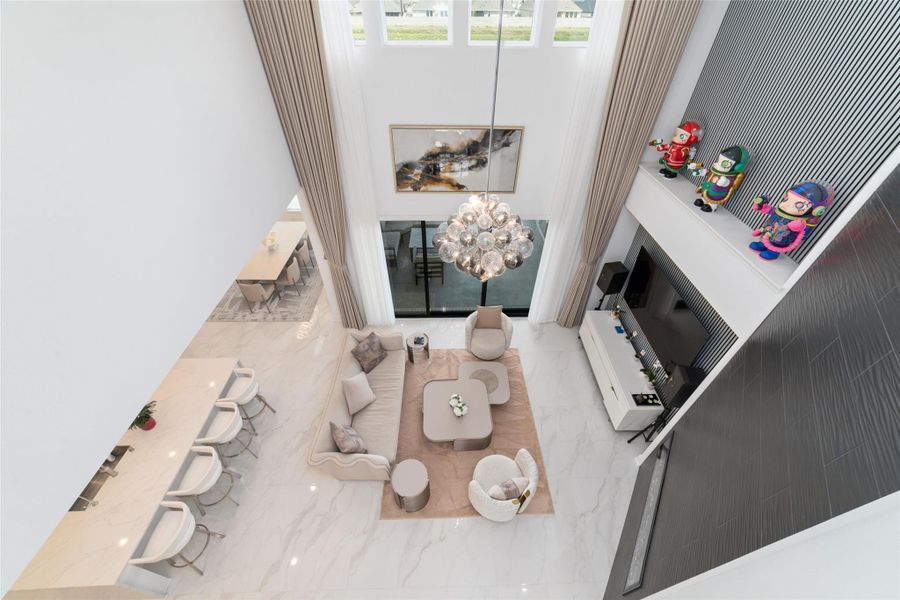 Furnished interior view inside a new home in Pomona 70' - Section 27, Manvel (Image 19).