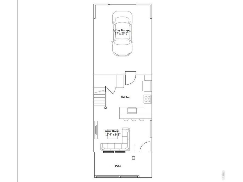 2D floor plan layout of this home in Riano Ridge, Loveland, CO (Image 3).