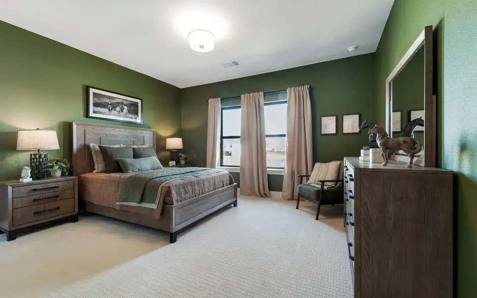 Representative furnished interior of a home built from the Laguna III by CastleRock Communities in Lakesong, Grand Prairie (Image 82).