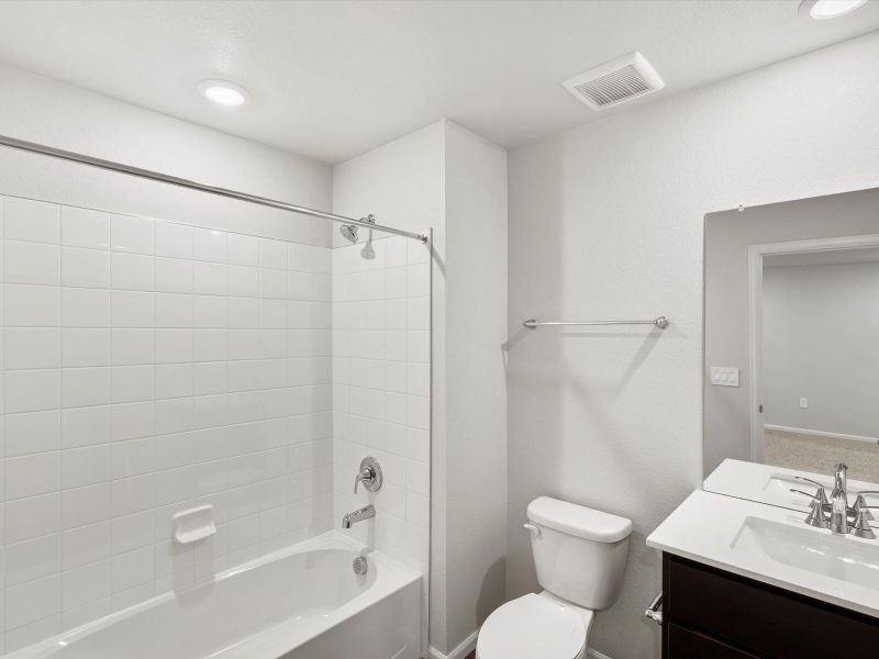 Furnished interior view inside a new home in Poudre Heights: The Meadow Collection, Windsor (Image 6).