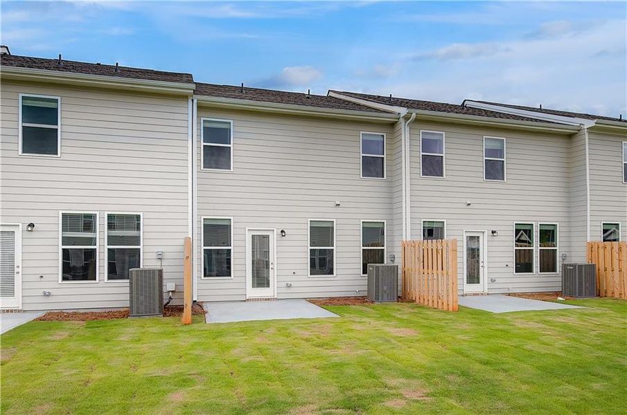 Exterior details and patio area of a home in Avery Landing, McDonough (Image 4).