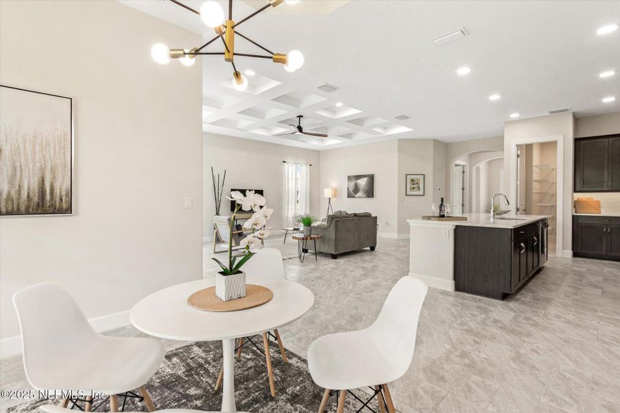 Furnished interior view inside a new home in , Palm Coast (Image 15). Furnished interior view inside a new home in , Palm Coast (Image 15).