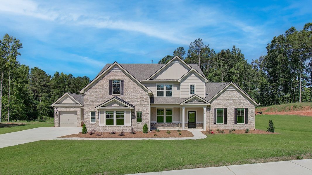 Representative exterior photo of a completed home built from the Margaret by DRB Homes in Saddleridge, Senoia, GA (Image 2).