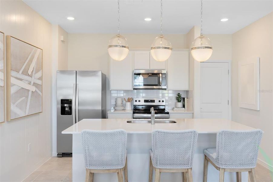 Furnished interior view inside a new home in EverBe, Orlando (Image 21).