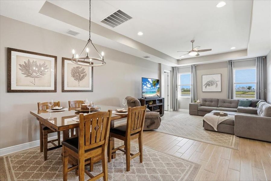 Furnished interior view inside a new home in Cypress Glen at River Wilderness, Parrish (Image 10).