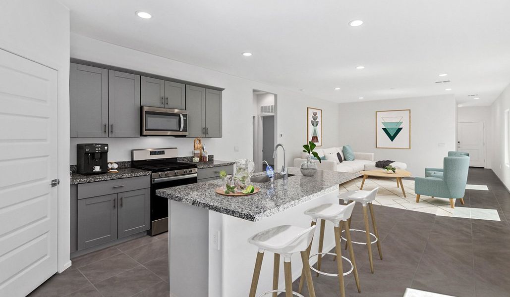 Furnished interior view inside a new home in Blackhawk, Tucson (Image 6).