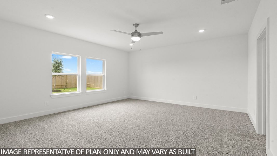 Representative unfurnished interior of a home built from the E60E by D.R. Horton in Riverside Estates, Mont Belvieu (Image 13).