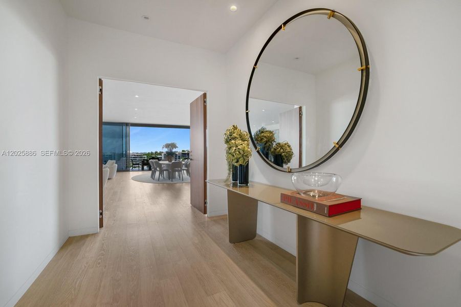 Furnished interior view inside a new home in , Miami (Image 34).