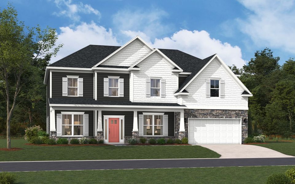 Representative exterior photo of a completed home built from the The Mia by Stanley Martin Homes in Parkers Summit, Greer, SC (Image 2).