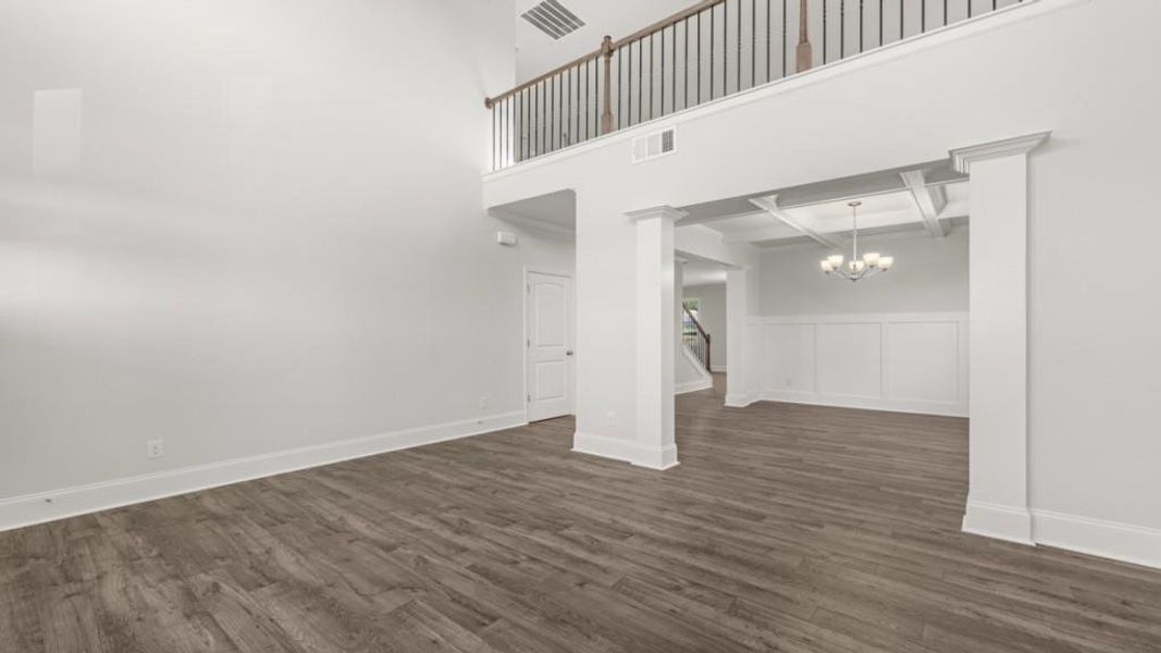 Spacious, unfurnished interior of a new home in Hamptons at Riverwood East, Dallas (Image 21).