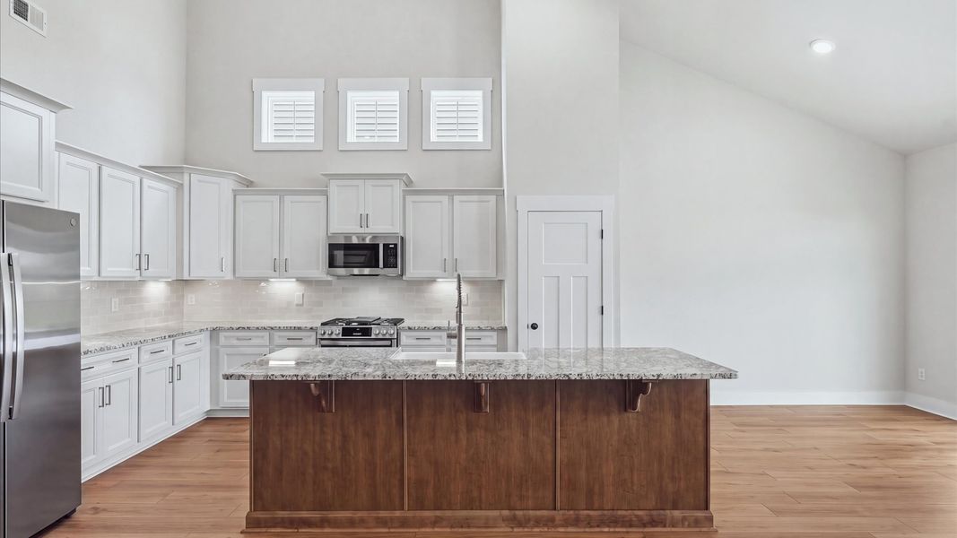 Well-designed kitchen with a center island and tasteful finishes that elevate everyday living in Spartanburg, SC