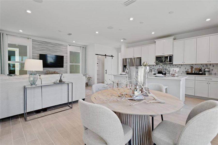 Furnished interior view inside a new home in Trinity Place, St. Cloud (Image 4). Furnished interior view inside a new home in Trinity Place, St. Cloud (Image 4).