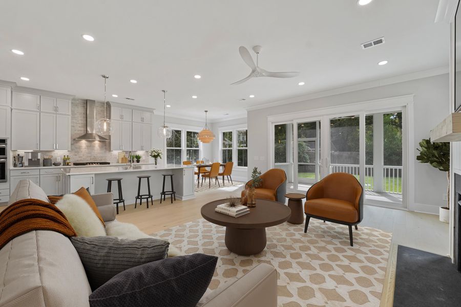 Furnished interior view inside a new home in , Johns Island (Image 10).