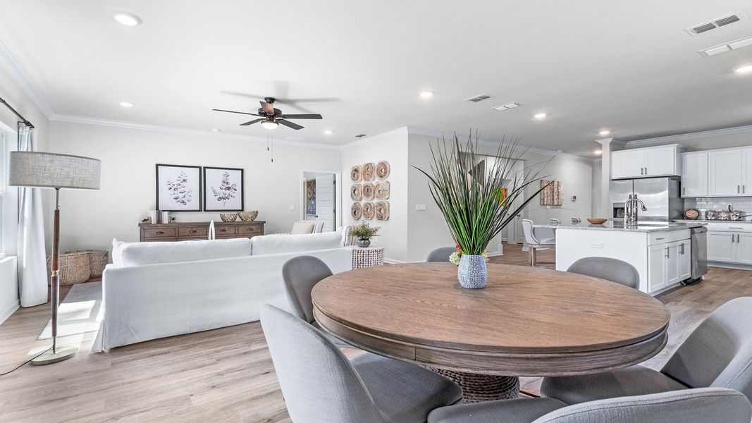 Furnished interior view inside a new home in Pine Dove Estates, Tallahassee (Image 15).