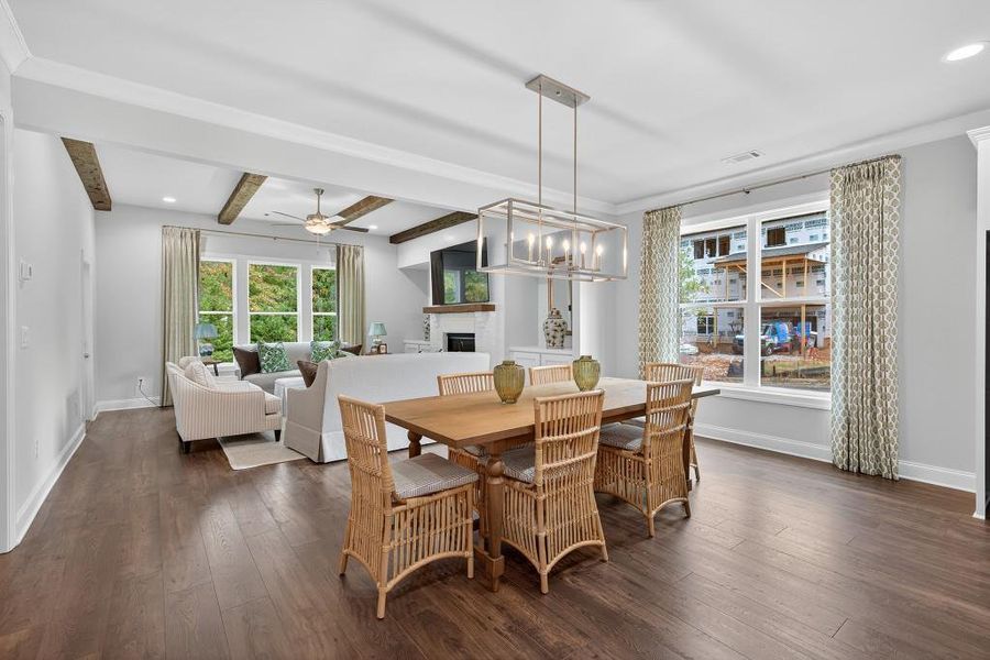 Furnished interior view inside a new home in Hemingway, Flowery Branch (Image 10).