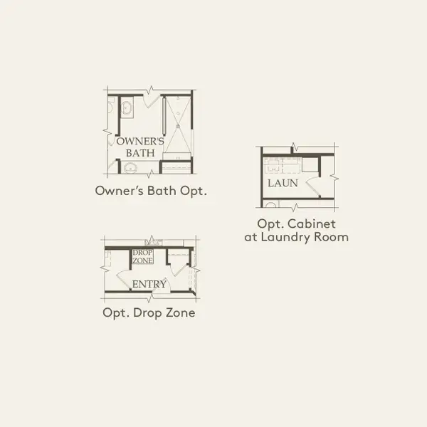 2D floor plan layout for the Oakmont by Pulte Homes in Sunfield, Mustang Ridge, TX (Image 3).