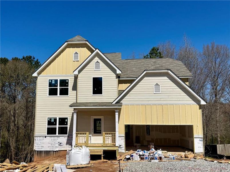 In-progress construction of a new home in , Newnan, GA (Image 29).