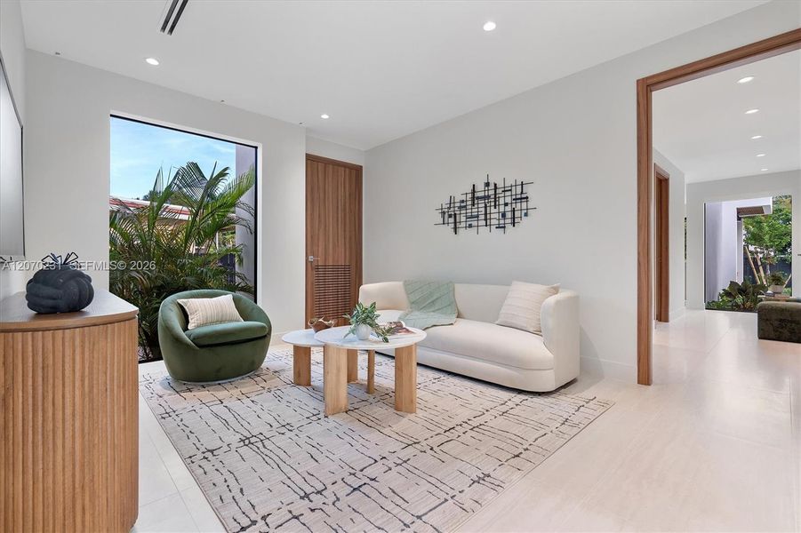 Furnished interior view inside a new home in , Miami (Image 9).